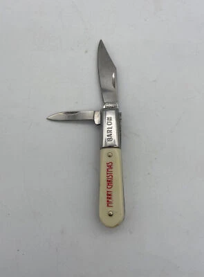 Navaja de bolsillo vintage Imperial Barlow Feliz Navidad #278 Foto 1 de 4