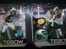 LOT OF 2 TIM TEBOW WHITE & GREEN JERSEY  MCFARLANE FIGURES
