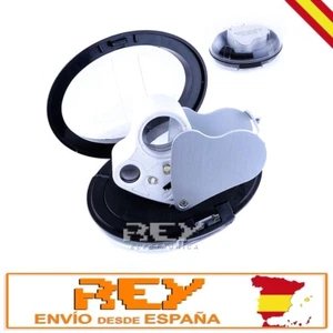 Lupa DOBLE 30X 60X 30x21mm 60x12mm LED Sellos Monedas Reloj ¡Desde España! d141 - Imagen 1 de 4