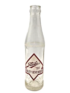 Vtg. Fleck's Quality Beverages 7 oz. Soda Pop Bottle Faribault Minnesota 2 Avail - Picture 1 of 8
