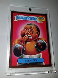 2015 Gpk 30th Anniversary Testy Ty Tyson Uber Rare Brown Border Vhf - Picture 1 of 2