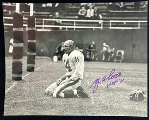 YA Tittle Signed Autographed Bloody Helmetless 8x10 Photo New York Giants - COA - Picture 1 of 1