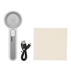 Hand Magnifier Ergonomic Long Handle 11X Illuminated Magnifying Glass With 10