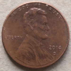 USA 2014 D 1 Cent coin - Picture 1 of 2