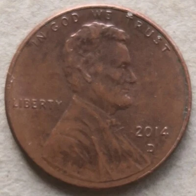 USA 2014 D 1 Cent coin - Image 1 of 2