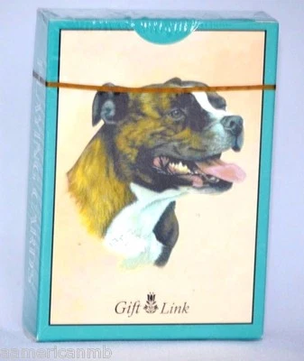 Stafford Shire BullTerrier Dog Playing Card Standard Size 3.5x2.5 Game Dog Pupp - Image 1 of 2