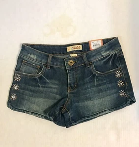 Mudd 5 Pockets Beaded Short For Girls - Size 10.5 - Dark Denim - $34 - Picture 1 of 2