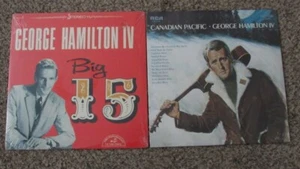Vintage Lot (2) 12" GEORGE HAMILTON "Big 15/Canadian Pacific" Orig. Country Viny - Picture 1 of 4