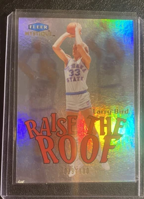 2012-13 Fleer Retro Mystique Levantar el techo Larry Bird 19/100 ¡Tarjeta rara! Leer Foto 1 de 4