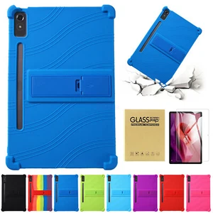 For Lenovo Tab P12 12.7" 2023 Tablet Kids Silicone Case Shockproof Stand Cover - Picture 1 of 35