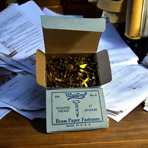 Nostalgia Brass Fasteners For Paper By Noesting: Made In Usa: Remember When ? - Picture 1 of 4