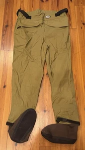 Dan Bailey Brown 100% Nylon Stockingfoot Waders, Size XL - Picture 1 of 6