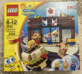 Lego Spongebob Squarepants Krusty Krab Adventures 3833 New Retired