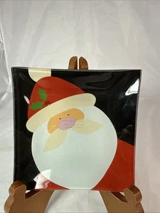 Schmelzglas Weihnachtsmann Schmuck Tablett  - Bild 1 von 5