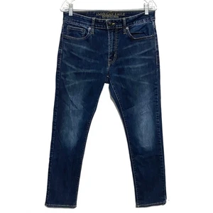 Pantalones de mezclilla American Eagle Extreme Flex ajustados para hombre 31x30 elásticos Normcore informales Y2K - Imagen 1 de 10