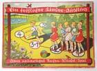 Ein fröhlicher Kinderausflug Scholz Mainz 1930 er Würfelspiel Brettspiel