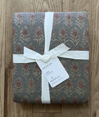 NUEVA funda nórdica Pottery Barn Jade King/California King Foto 1 de 4