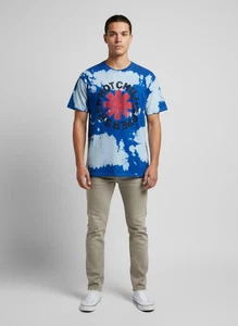 Red Hot Chili Peppers T-Shirt Unisex 2XL Red Tie-Dye Graphic Print 100 Cotton - Picture 1 of 8