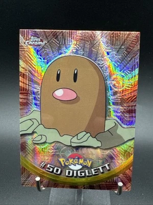Pokémon 2000 Topps Chrome Edición Animación TV Spectra Chrome Diglett #50 Foto 1 de 4