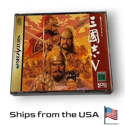 Romance of the Three Kingdoms 5 适用于世嘉 Saturn - 日本进口标题 - 美国 Selle — 第 1/3 张图片