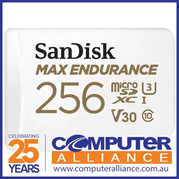 256GB Sandisk Max Endurance Micro SDXC Memory Card SDSQQVR-256G-GN6IA with SD Ad - image 1 of 1