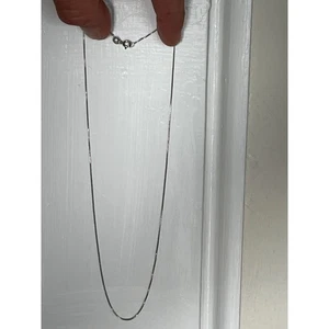 Sterling silver 18" unisex necklace chain only. Marked. Jewelry  - Picture 1 of 4
