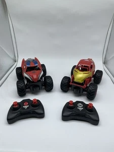 Monster Jam Superhero 1:24 Scale RC, 2-pack Marvel Spider-Man and Iron Man - Picture 1 of 7