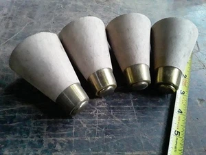 4er Set Vintage Holz MCM Stil 3 Zoll Möbelbeine - (11 Sets verfügbar) - Bild 1 von 5