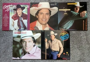 George Strait _ 5 LP Vinyl Record Lot _ Strait From the Heart _ Greatest 1 & 2 - Bild 1 von 3