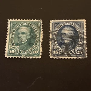 Us #273-4 Used Stamps CV$19.75- Lot A-80049 - Picture 1 of 2