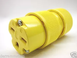 GE GED0613 Dyna-Mate II Straight Blade Connector 2P/3W NEMA 6-15R 250V 15A t10 - Bild 1 von 4