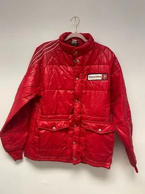 Vtg 1970’s Swingster Firestone Nylon Racing Puffer Quilted Jacket Made In USA L - Image 1 of 4