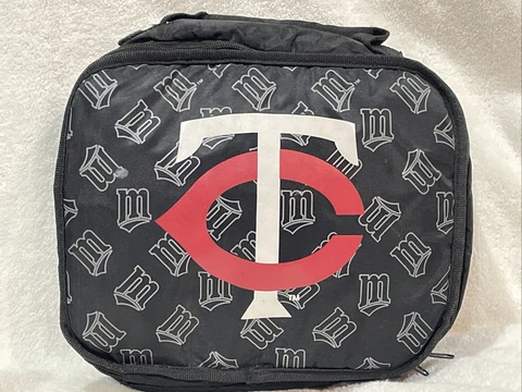 VINTAGE Minnesota Twins SGA Collapsible Luncgh Thermal Cooler Bag, VERY NICE!! Cover