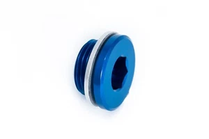 Gewindeverschluss M22x1,5 Gewindestopfen Blau eloxiert - Picture 1 of 4