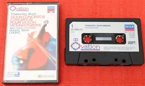 TCHAIKOVSKY/BRUCH VIOLIN CONCERTOS - CASSETTE TAPE - KYUNG WHA CHUNG - Picture 1 of 5