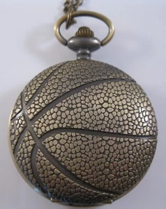 Basketball Pocket Watch with Your Choice of Chain Gifts for Basketball Player - Picture 1 of 14