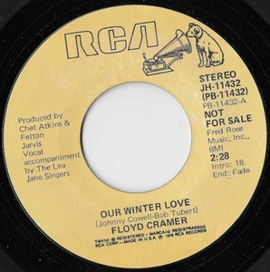 Our Winter Love/ Floyd Cramer (Promo) (Mono/Stereo) EX - Picture 1 of 2