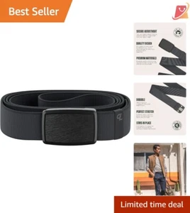 Men's Stretch Nylon Low Profile Belt with Magnetic Buckle for Everyday Comfort - Picture 1 of 9