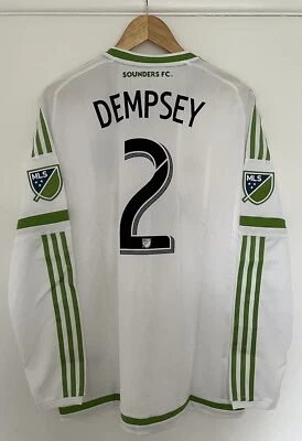 Seattle Sounders Adidas Player Issue 2015 Away Shirt Long Sleeve Dempsey #2 BNWT - Image 1 of 4