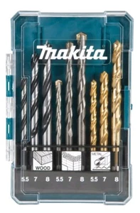 Juego de brocas mezcladoras de mampostería Makita D-71978 9 piezas HSS metal punta Brad madera TCT. - Imagen 1 de 1