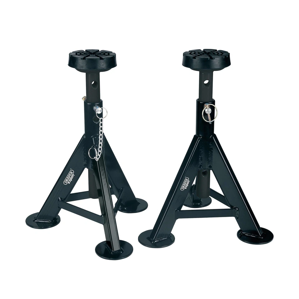 Draper Expert Axle Stands, 3 Tonne, Black (Pair) - Image 1 of 1