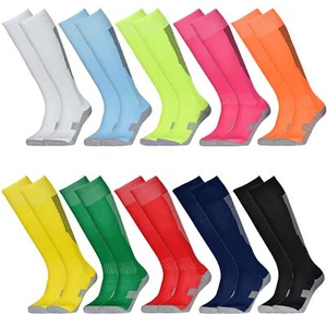 10 Pairs Kids Soccer Socks Stretchy Knee High Tube Socks Colorful Football At... - Picture 1 of 6
