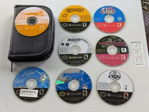 8x Nintendo GameCube Loose Lot Burnout Sims Tony Hawk 3 Wave Race 1080 Madden - Picture 1 of 2