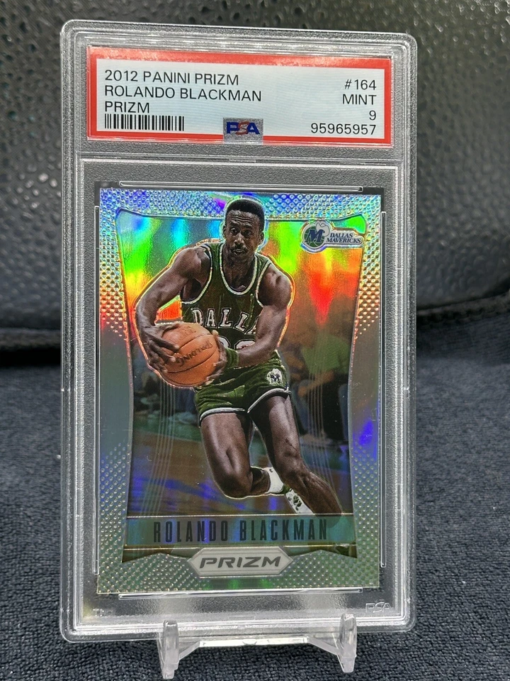 2012 Panini Prizm Rolando Blackman Silver Prizm PSA 9 Mint - Image 1 of 2