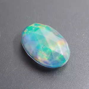 Piedra preciosa suelta ópalo multicolor roca natural corte ovalado 13,30 quilates CERTIFICADA - Imagen 1 de 13