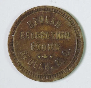 Beulah Erholungsraum Beulah North Dakota gut für 5 Cent Handelsladen Medaille - Bild 1 von 2