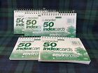 5 - Environotes Ruled Lined Perforated Spiralbound 50 Index Cards 3" x 5"