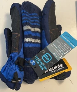 Free Country Boys Cold Weather Set Hat, Ski Gloves, and Mittens Size L/XL Navy - Picture 1 of 11