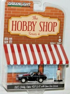 GREENLIGHT HOBBY SHOP 1965 SHELBY COBRA S/C WITH RACE CAR DRIVER - Picture 1 of 1