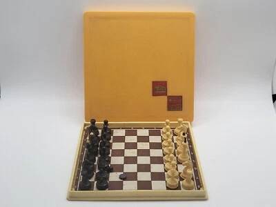 Vintage Antique Soviet tourist chess Leninskie Gorki USSR incomplete rare set - Image 1 of 4